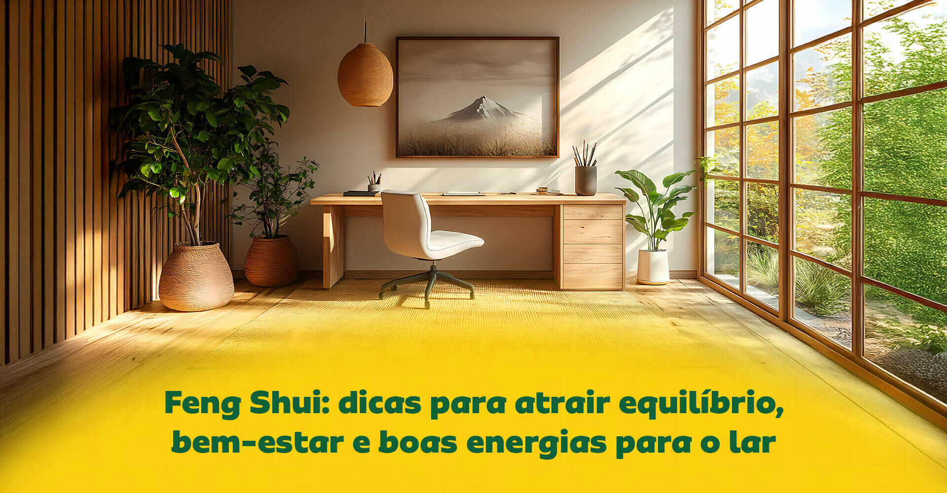 Imagem ilustrativa para o artigo Feng Shui em casa: como aplicar a técnica para criar ambientes mais harmoniosos da Maria Brasileira
